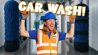 At the Carwash with Handyman Hal Awesome Car Washes Dinosaur Car Wash