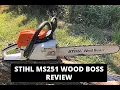 STIHL MS 251 Wood Boss Great Saw Chainsaw Review