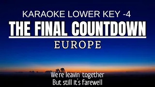 europe the final countdown karaoke lower key nada rendah 4 