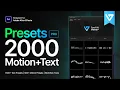 2000 Presets Pro Free Extension Title Animations for After Effects