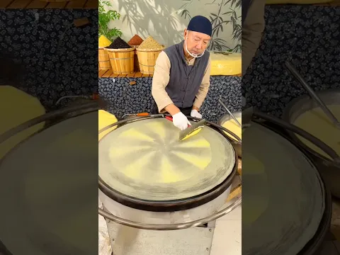 He Turns Liquid Batter Into Paper-Thin Sheets 😳