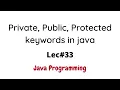 Access Modifiers in Java with Solved Examples in Urdu Hindi