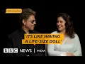 Shah Rukh Khan and Kajol speak to the BBC as their statue gets unveiled in London | BBC News India