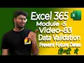 Data Validation Prevent Future Dates in Excel Module 5 83 Hindi