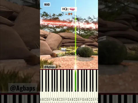 Low IQ Vs High IQ Soldier Countering A Sniper @AgbapsShorts - Piano Tutorial