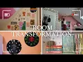 ROOM TRANSFORMATION on a budget collage wall fairy lights and more
