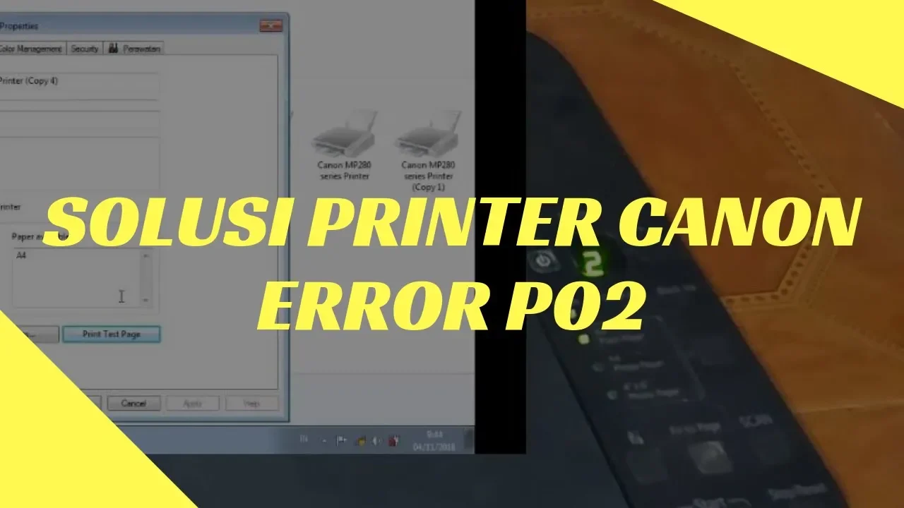 Cara Perbaiki Printer PIXMA MP 287 Error E02. 