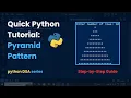 Create a Pyramid Pattern in Python Under 2 Minutes