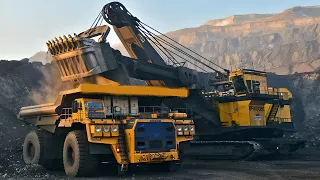 biggest truck on the planet belaz big mining excavator emco
