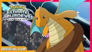 Dragonite vs. Rillaboom! 🐉🥁 | Pokémon Ultimate Journeys: The Series | Official Clip
