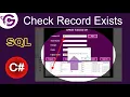 How to Check If Record Exist Before Insert in C with SQL ProgrammingGeek