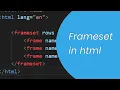 HTML Tutorial - HTML frameset tag HTML frame tag Quick Code Academy