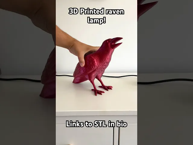 Raven Lamp Sculpture / No Supports video thumbnail