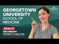 How to write your Georgetown SOM secondaries