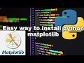 Install matplotlib for python in easy steps Win 10