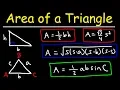 Area of a Triangle Given 3 Sides Heron s Formula