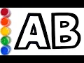 How to draw glitter Alphabet for everyone TOBiART