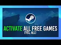 Mass activate free Steam Games SteamDB Free Packages tool
