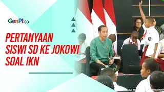 Ditanya Siswi SD Kenapa IKN Tak dipindahkan ke Papua, Jokowi Merespons Begini