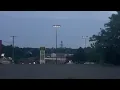 The South Bend Indiana Long Lines Radar Tower at dusk