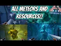 ARK GENESIS 2 EVERY METEOR AND THEIR RESOURCES IN THE SPACE BIOME Ark Survival Evolved