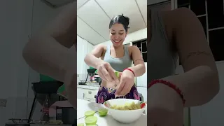 Miren la delicia que preparo para comer