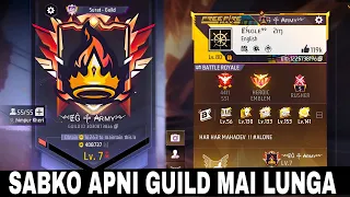 FINALLY MY 7 LEVEL GUILD REVEAL !! EAGLE BHAI GUILD IN FREE FIRE 🤯||