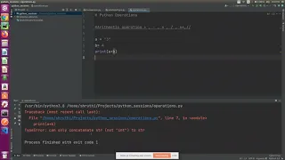 Arithmetic Operators in Python Python Tutorial Python in Kannada