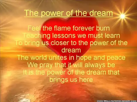 Download MP3 The power of the dream lyrics