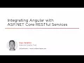 Course Integrating Angular with ASP NET Core RESTful Services