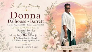 Funeral Service for Donna Dalhouse-Barrett July 31 2026