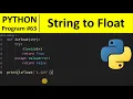 Python Program - Check If a String Is a Float Number in Python