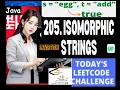 LeetCode 205 Isomorphic Strings Java Solution Developer Coder LinkedIn Interview Problems