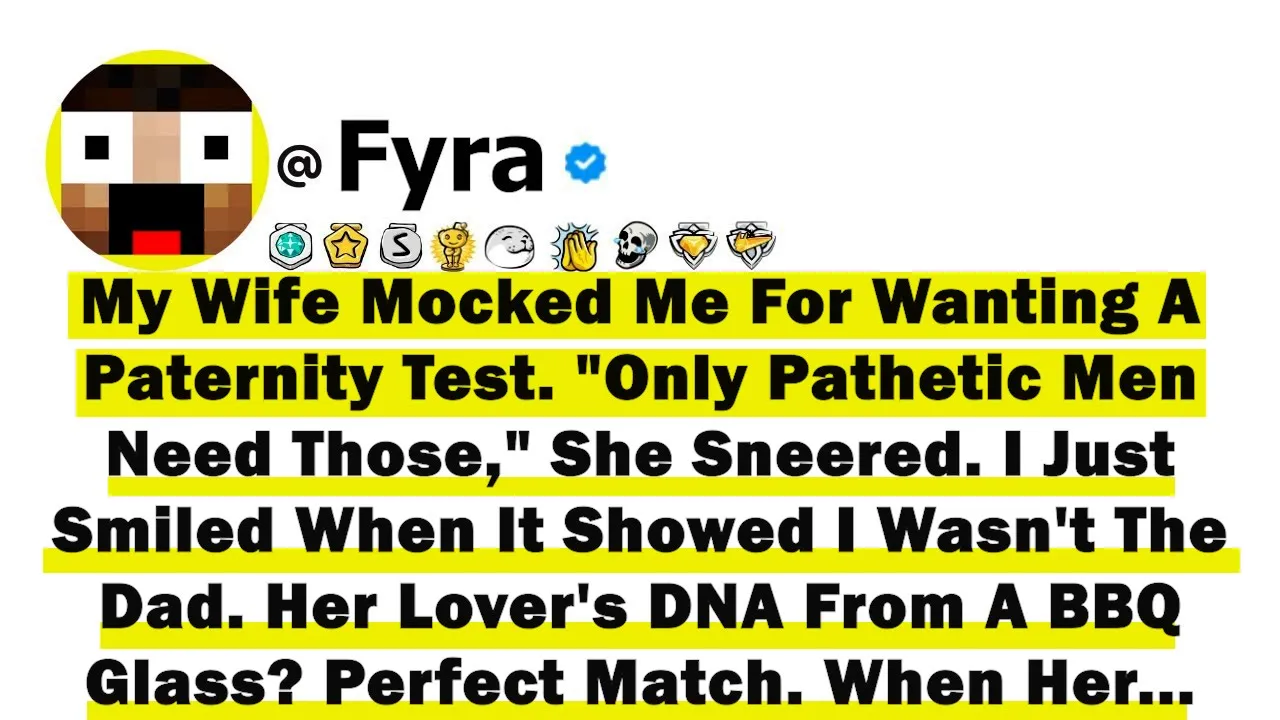 Outline Video My Wife Mocked Me For Wanting A Paternity Test. "Only Pathetic Men Need Those," She Sneered. I Just