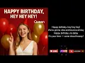 Lagu 🎂 Happy Birthday, Hey Hey Hey! (QUEEN VERSION) – Shadow | Official Lyric Video #happybirthday