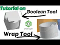 Onshape Tutorial on Boolean Tool and Wrap Tool How to use the Boolean Tool How to use Wrap Tool