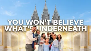 We went 3 stories underground beneath the Salt Lake Temple.