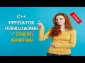 C OPERATOR OVERLOADING STRING ADDITION IN HINDI