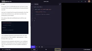 Learn Java - 4 0 Conditionals and Control Flow Java Codecademy Walkthrough