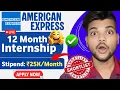 American Express Paid Apprenticeship 2025 25 Internship Full Guide How to Apply