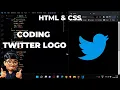 Coding Twitter Logo ASMR Programming - No Talking