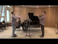 Rehearsing Brahms' Horn-Trio