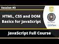 HTML CSS and DOM basics for JavaScript JavaScript for Beginners - Part 3