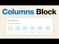 How to Use the WordPress Columns Block