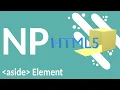 HTML5 Course all you need to know about the aside element