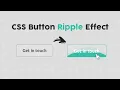 Creative CSS Button with Ripple Effect - How to Design Buttons with Ripple Effect