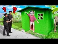 Download Lagu Kita Bikin Rumah Rahasia Kamuflase Rumput Di TAMAN! *Pintu Rahasia* POLISI GA LIHAT!!!