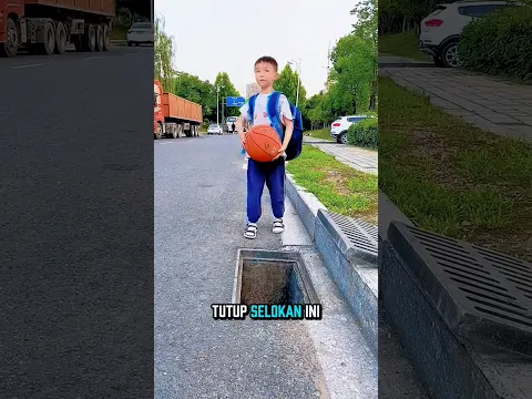 Bola Basketku Jatuh ke Selokan! 🏀😭 #shorts