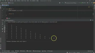 Calculating Pascal s Triangle using recursion in C