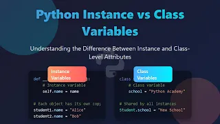 Python Tutorial Instance vs Class Variables Explained for Beginners